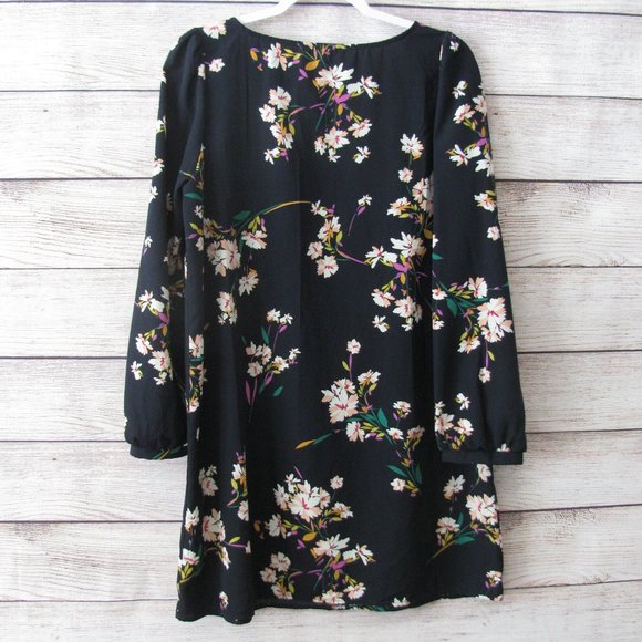 Lulu’s Herbaceous Navy Blue Floral Shift Dress - Picture 6 of 8